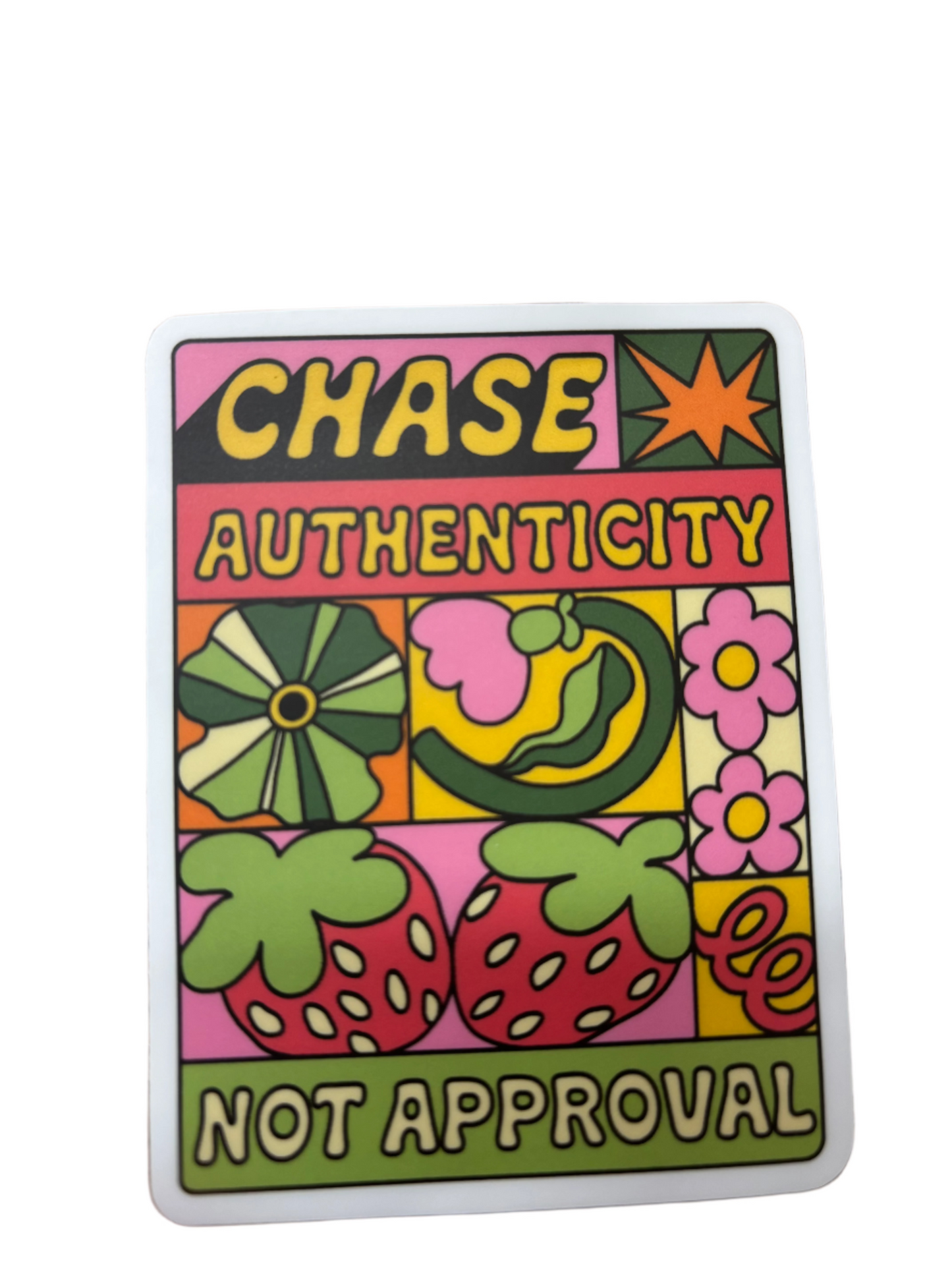 Chase Authenticity Not Approval Sticker