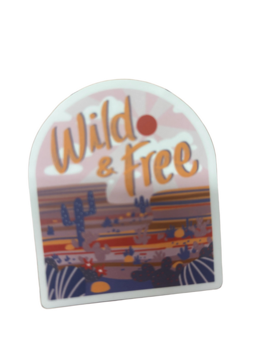 Western Wild and Free Sticker