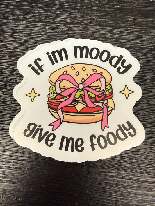 Food Hangry Relatable Funny Vinyl Sticker