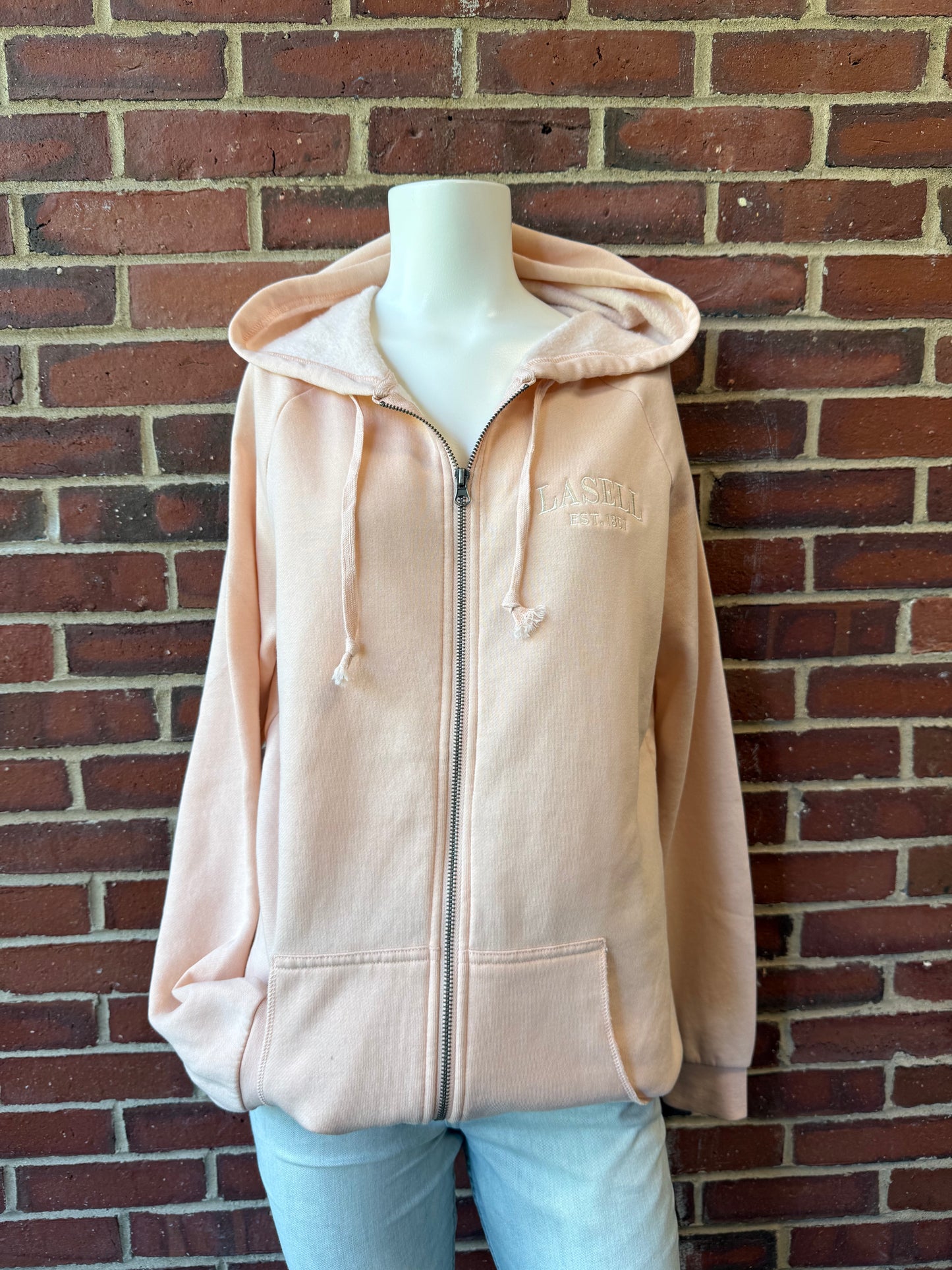 Est.1851 Lasell Pink Zip Up - Women's Cut