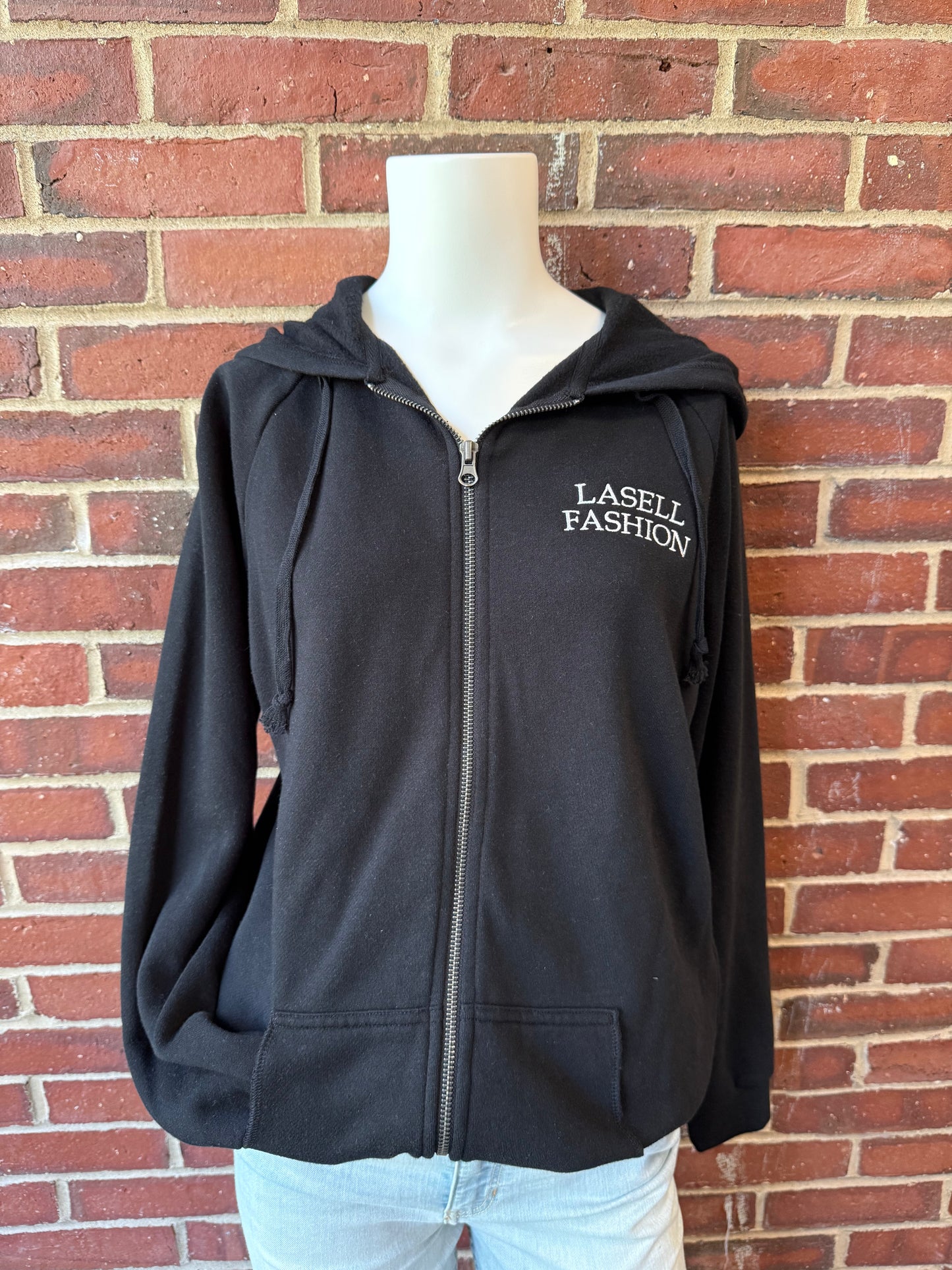 Lasell Fashion Black Zip Up - Women's Cut