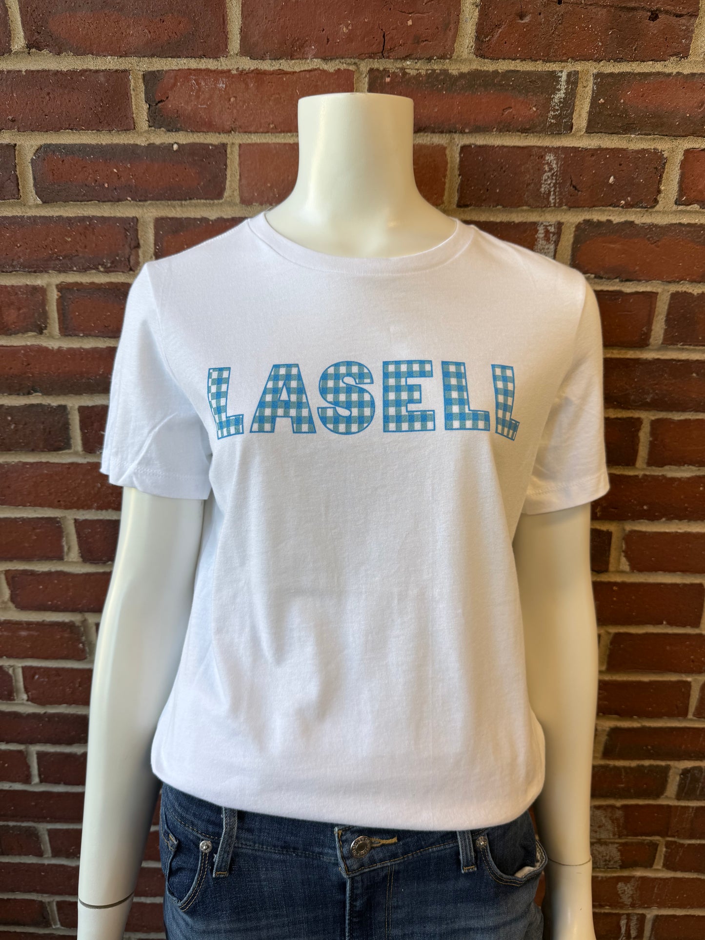 Lasell Gingham Tee