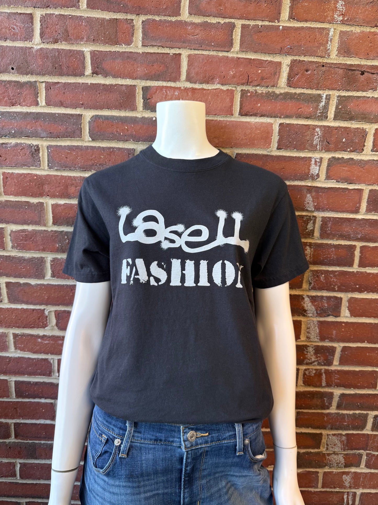 Black Spray Paint Lasell Fashion Tee