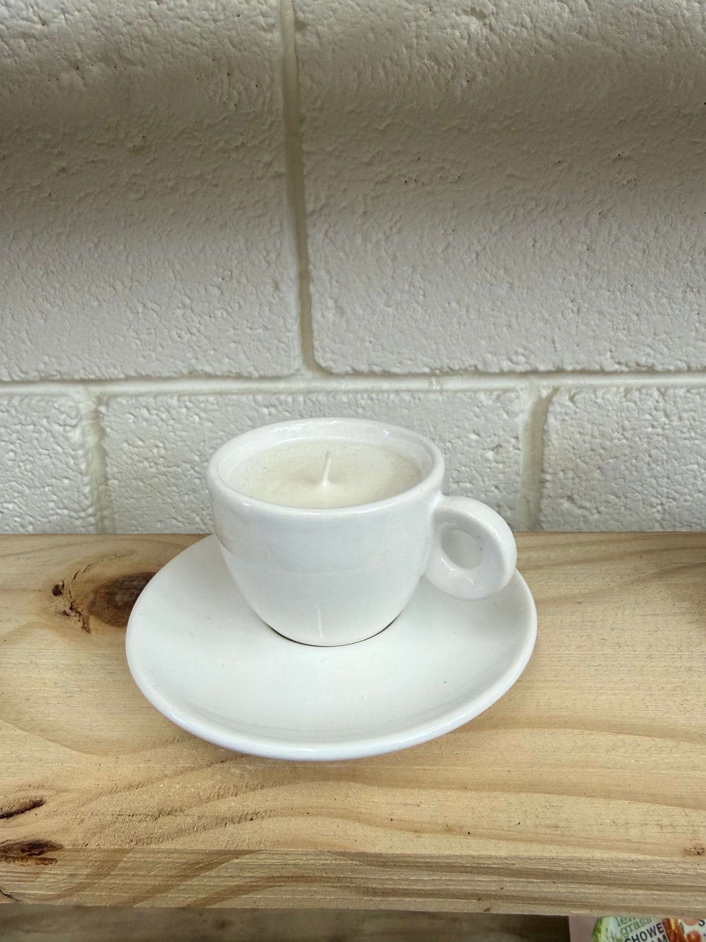 Candle And Plate- Spotlight Artist Emily Varga (Fresh Linen)