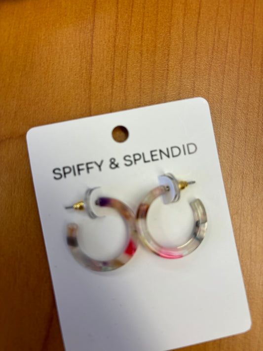 Spiffy & Splendid- Midnight Opal Hoops