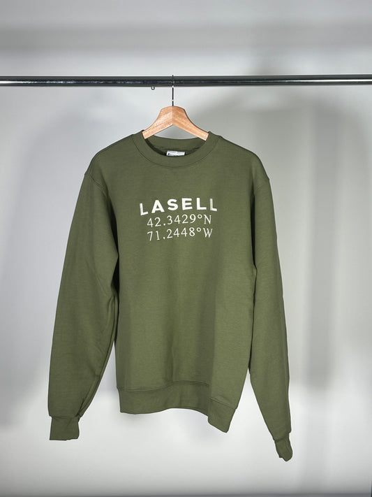 Olive Green Coordinates Crew Neck