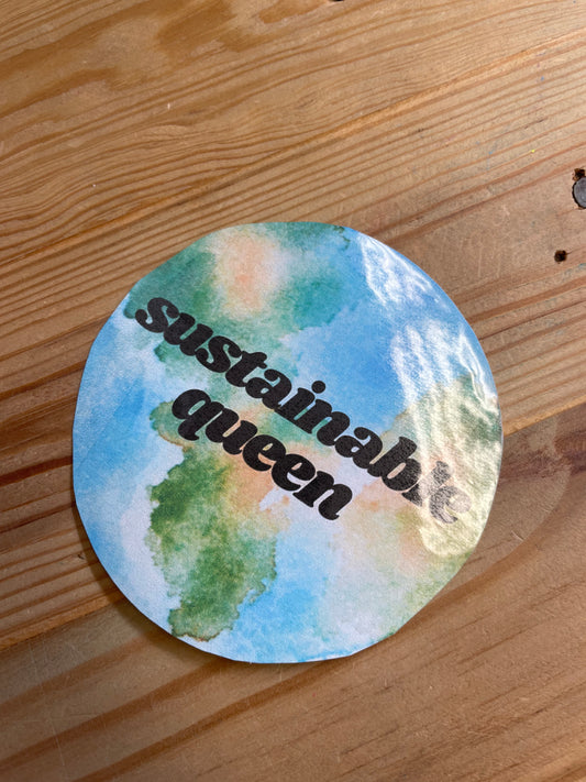 Sustainable Queen Sticker