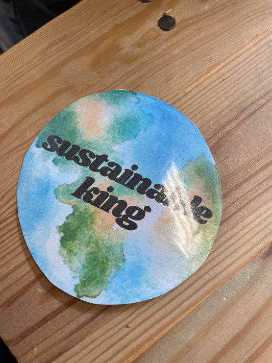 Sustainable King Sticker