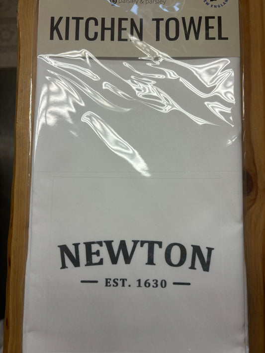 NEWTON, MA EST 1630 Kitchen Towel