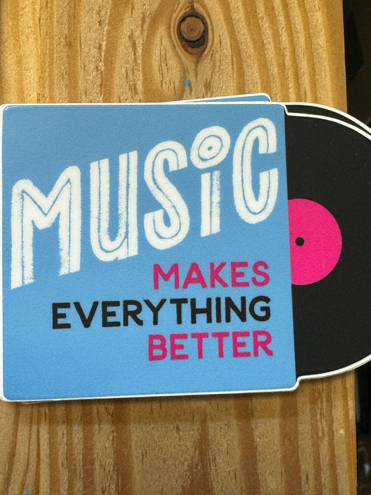 Better With Music Sticker