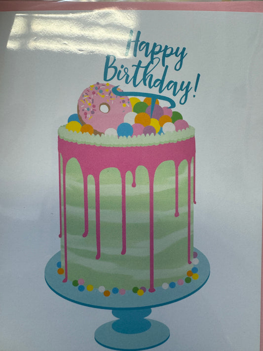 Drip Cake Birthday Card