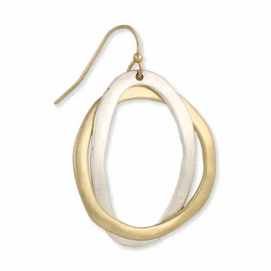 Museum mixed metal earrings
