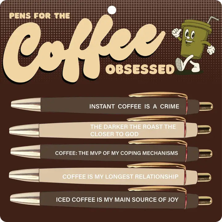 Coffee Obsessed Pens