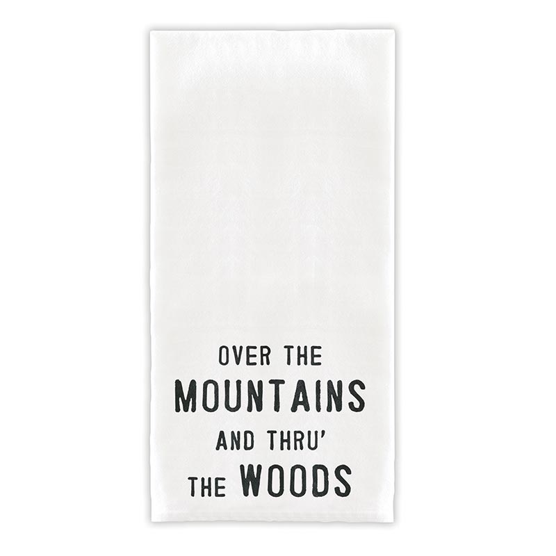 Santa Barbara- Over The Mountains Tea Towel