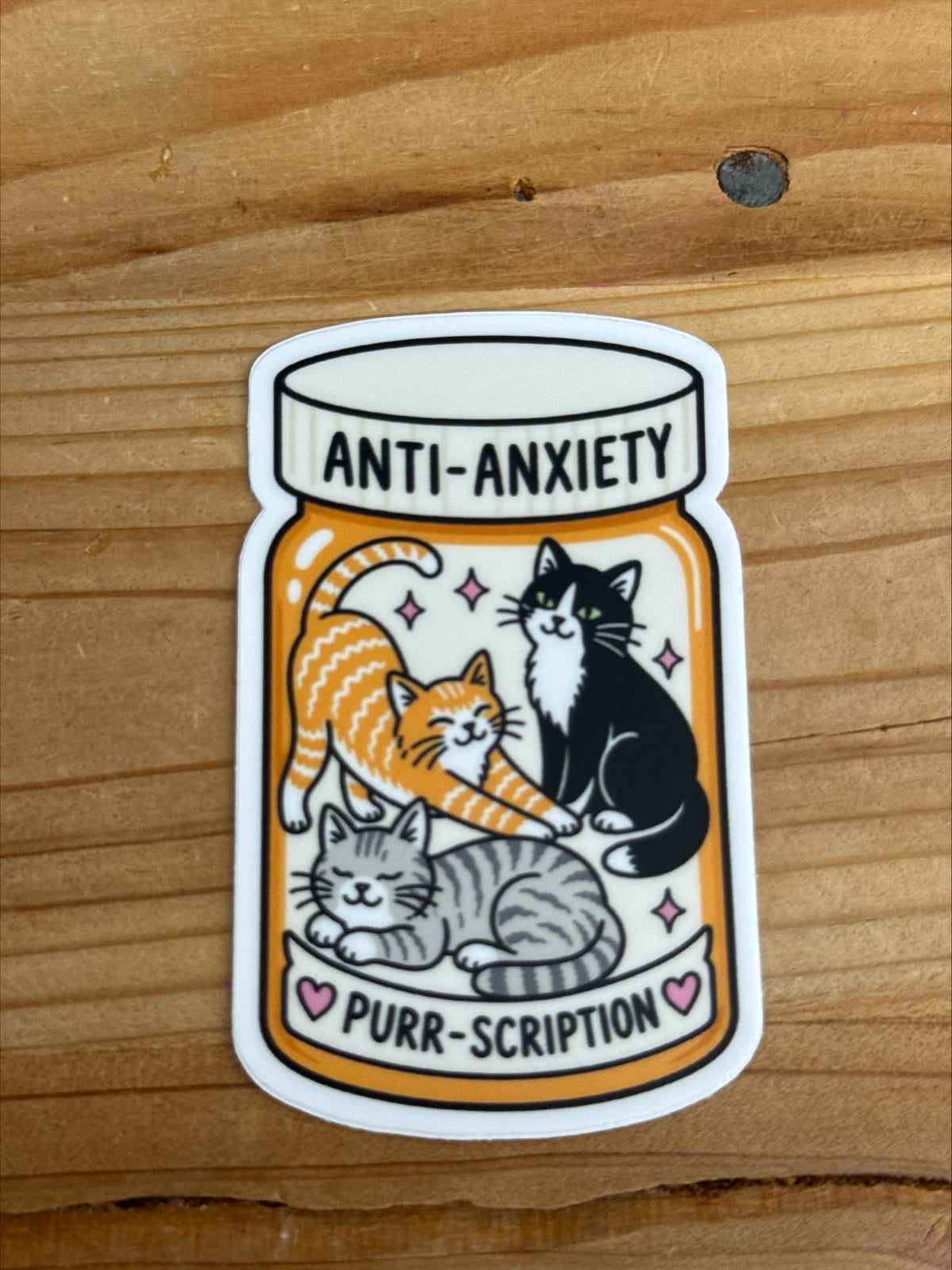 Anti-Anxiety Cat Stickers