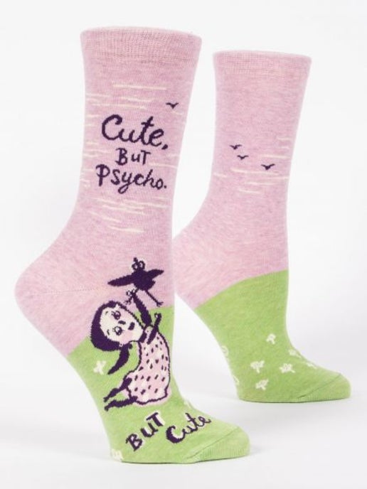Cute But Psycho - Crew Socks