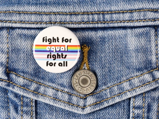Fight for Equal Rights for All Button or Magnet