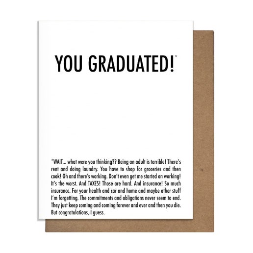 Pretty Alright Goods - Graduated Why Card
