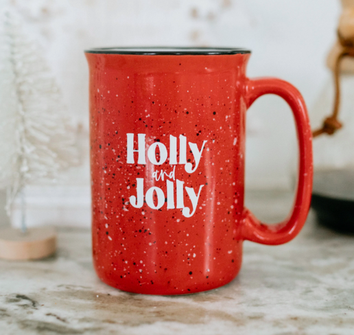 Holly Jolly Red Tall Fair Trade Campfire Mug