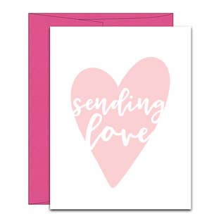 Sending Love Pink Card